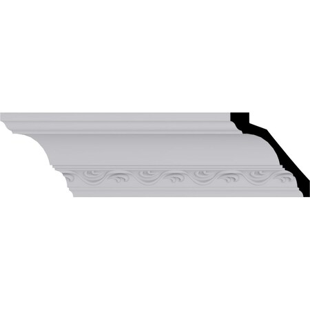 Ekena Millwork 4 1/4"H x 4"P x 5 3/4"F x 94 1/2"L, (3 7/8" Repeat), Loera Crown Moulding MLD04X04X05LO